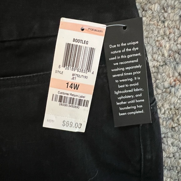 INC international concepts wide leg jeans - Picture 6 of 8